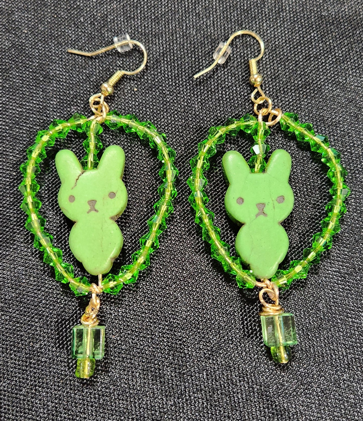 Bunny Earrings Green