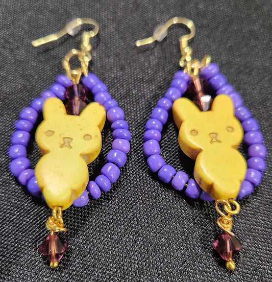 Bunny Earrings Yellow